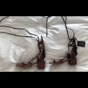 Zara leather sandals